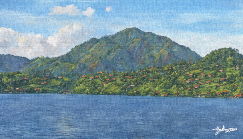 Balige Mountain From Lake Toba 1