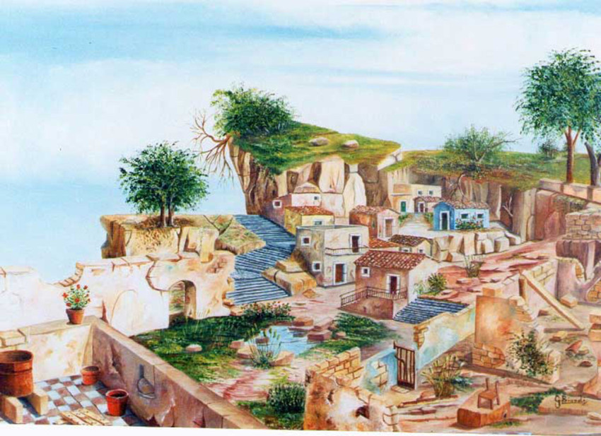 Titolo:  Paesaggio fantastico  cm. 50x70