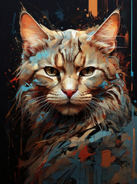 Potrait of a cat