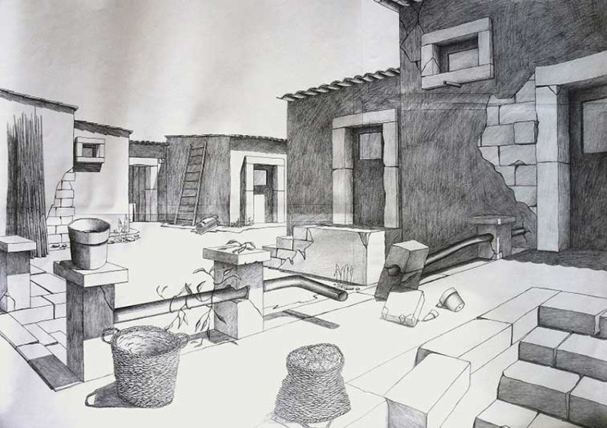 Disegno a matita N° 14  cm. 50x70.