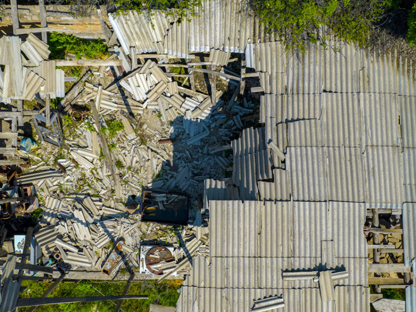 damaged roof