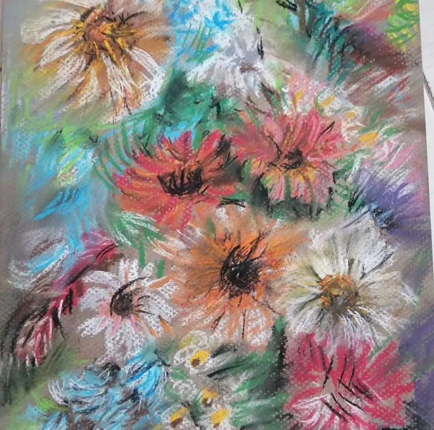 Pastel flowers