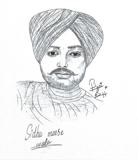 Sidhu moose Wala sketch